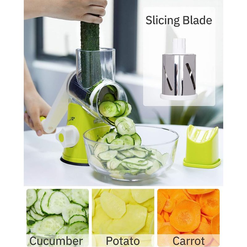 Casa si Gradina - Bucatarie si vesela - Ustensile bucatarie - Razatori si curatatoare - Razatoare Manuala Multifunctionala MRG M891 , Pentru Legume, Rotativa,  3 in 1 - Infinity.ro