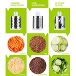 Casa si Gradina - Bucatarie si vesela - Ustensile bucatarie - Razatori si curatatoare - Razatoare Manuala Multifunctionala MRG M891 , Pentru Legume, Rotativa,  3 in 1 - Infinity.ro