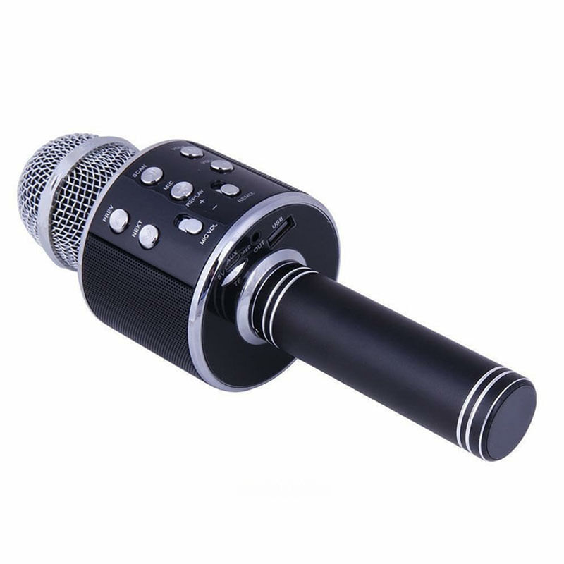 TV, Audio-Video si Foto - Audio profesionale - Microfoane profesionale - Microfon Karaoke MRG MWS858, Bluetooth, Reincarcabil, Negru - Infinity.ro
