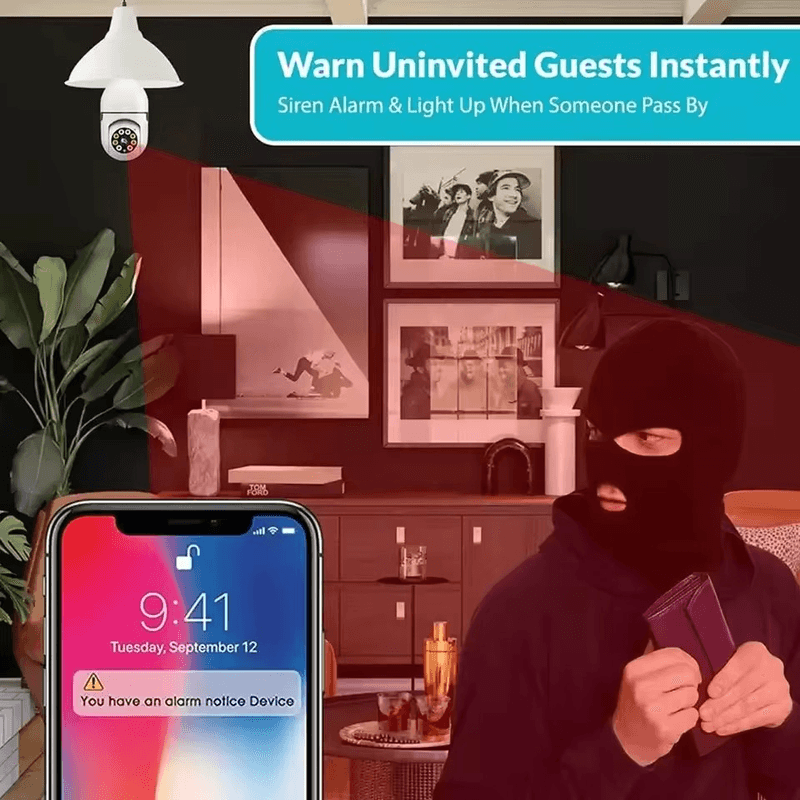 Casa si Gradina - Electrice - Smart Home - Camere de supraveghere - Camera Supraveghere MRG M615 Tip Bec 360, Wi-Fi, Alb, Audio, IR, Slot Card - Infinity.ro