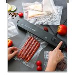 Electronice si Electrocasnice - Electrocasnice bucatarie - Mixere, tocatoare & roboti de bucatarie - Aparate de vidat - Aparat de Vidat si Sigilat Alimente MRG MFK01, cu 5x Pungi Incluse, Negru - Infinity.ro