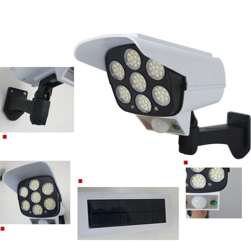 Casa si Gradina - Corpuri si surse de iluminat - Iluminat exterior - Lampi solare - Lampa Solara MRG MJD2178T, Tip Camera, 77 LED-uri, Alb - Infinity.ro