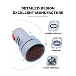 Casa si Gradina - Electrice - Accesorii electrice - Aparate de masura si control - Voltmetru Digital MRG MAD101, Rotund, Indicator LCD, AC 50-500V - Infinity.ro