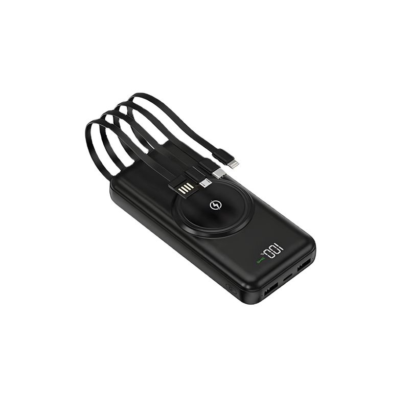 Laptop, Telefoane si Tablete - Telefoane mobile si accesorii - Accesorii Telefoane - Baterii externe - Power Bank Wireless MRG M762, 10000mah, 3in1, Negru - Infinity.ro