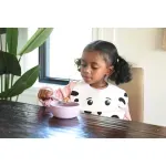 Jucarii, Copii si Bebe - Hrana si alaptare - Scaune de masa bebe - Castronel Silicon Cu Capac Si Tacamuri, Melii, Model Pisica - Infinity.ro