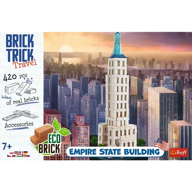 Jucarii, Copii si Bebe - Jucarii si jocuri - Jocuri si puzzle - Puzzle - Brick Trick Xl Travel Cladirea Empire State - Infinity.ro