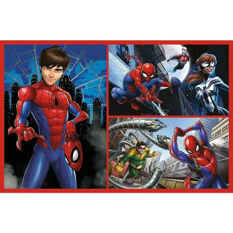 Jucarii, Copii si Bebe - Jucarii si jocuri - Jocuri si puzzle - Puzzle - Puzzle Trefl 2x70 Marvel Spider-man Aventurile Lui Spider-man - Infinity.ro