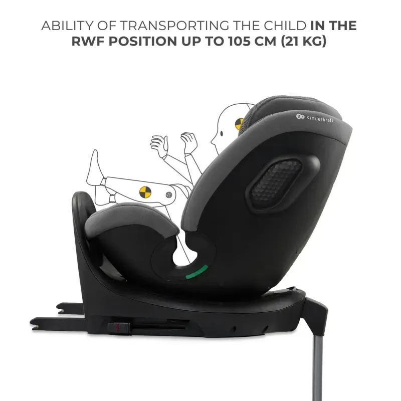 Jucarii, Copii si Bebe - Carucioare si articole de transport - Scaune auto copii - Scaun Auto Kinderkraft Xrider 2 I-size 40-150 Cm Grey - Infinity.ro