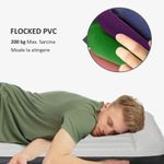 Sport si Outdoor - Camping - Saltele si accesorii pentru somn - Saltele camping - Saltea camping, 2 persoane, gonflabila, cu pompa electrica incorporata, 220-240 V, PVC, gri si negru, 203x152x30 cm - Infinity.ro