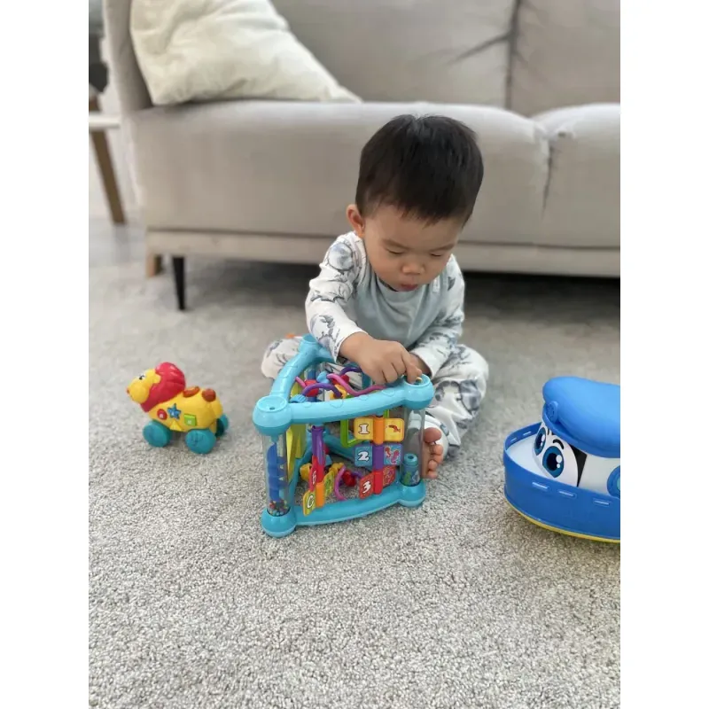 Jucarii, Copii si Bebe - Jucarii si jocuri - Jucarii bebelusi - Jucarii interactive bebelusi - Abc Triunghi Multifunctional Cu Activitati - Infinity.ro