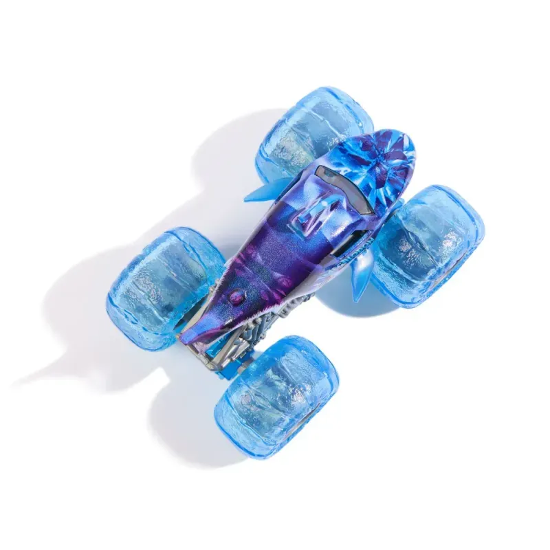 Jucarii, Copii si Bebe - Jucarii si jocuri - Vehicule si jucarii cu telecomanda - Masinute - Monster Jam Masinuta Metalica Megalodon Mov Scara 1 La 64 - Infinity.ro