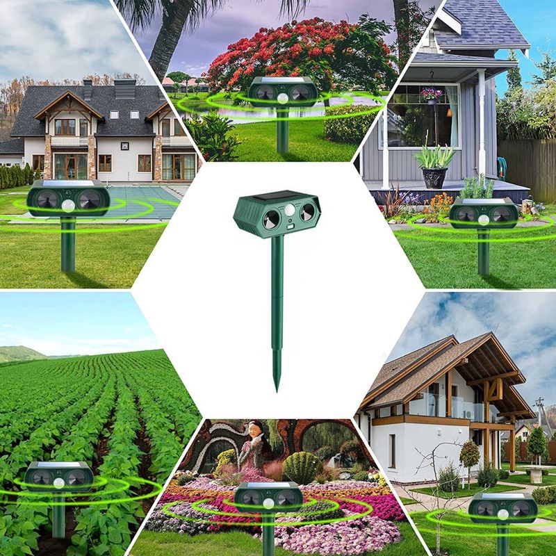 Casa si Gradina - Gradinarit si plante - Intretinere gradina - Articole daunatori gradina - Aparat Anti Daunatori Ultrasonic Solar Animale MRG M1190, Senzor, Exterior - Infinity.ro