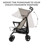 Jucarii, Copii si Bebe - Carucioare si articole de transport - Carucioare - Carucioare sport - Carucior Sport Kinderkraft Tik, Tip Umbrela,  Stone Beige - Infinity.ro