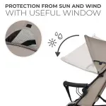 Jucarii, Copii si Bebe - Carucioare si articole de transport - Carucioare - Carucioare sport - Carucior Sport Kinderkraft Tik, Tip Umbrela,  Stone Beige - Infinity.ro