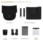 Jucarii, Copii si Bebe - Carucioare si articole de transport - Carucioare - Carucioare 3 in 1 - Carucior Kinderkraft Yoxi 3in1 (mink Pro) Pure Black - Infinity.ro