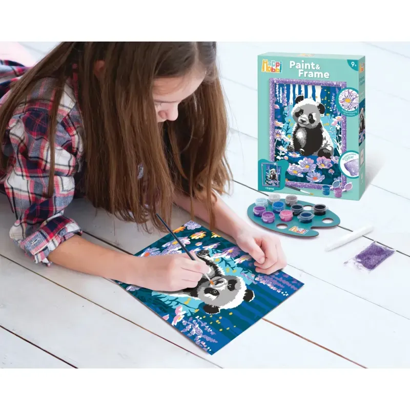 Jucarii, Copii si Bebe - Jucarii si jocuri - Jucarii & jocuri educative - Jocuri si jucarii educative - Happi Hobbi Picteaza Inrameaza Panda Visator - Infinity.ro