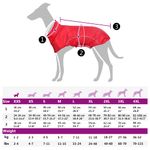 Petshop - Articole imbracaminte - Haine animale - Pelerina de ploaie pentru caini cu benzi reflectorizante XXS, roșu - Infinity.ro