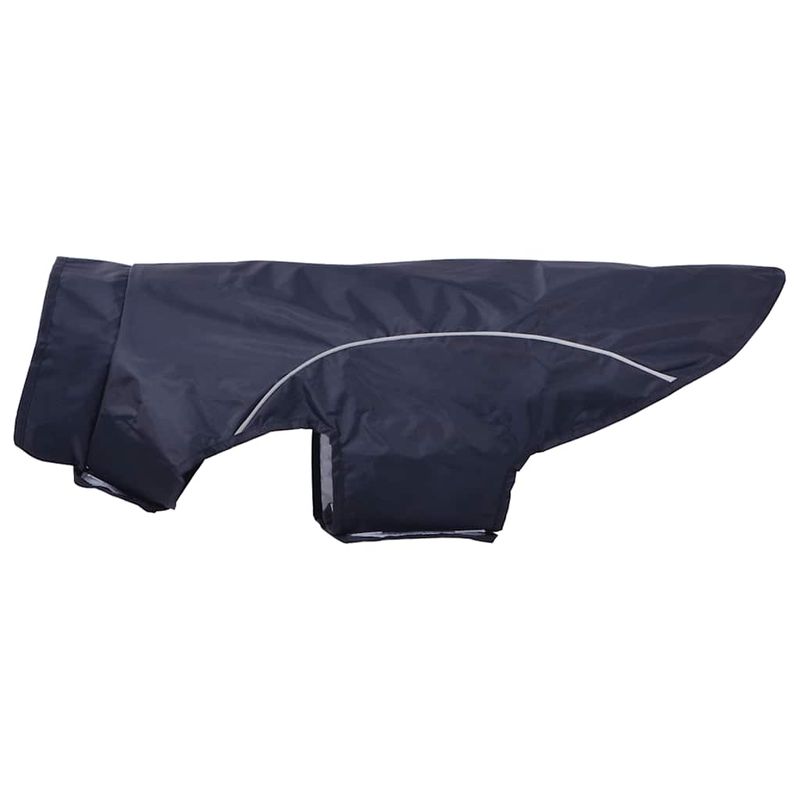 Petshop - Articole imbracaminte - Haine animale - Pelerina de ploaie pentru caini cu benzi reflectorizante XL, bleumarin - Infinity.ro