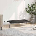 Petshop - Accesorii petshop - Culcusuri si custi - Culcusuri si saltele - Pat inaltat pentru caini negru tesatura Oxford și otel, mărime 110x65 cm - Infinity.ro
