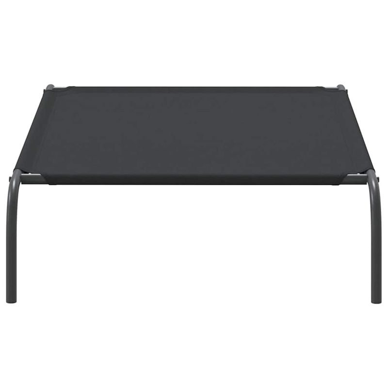 Petshop - Accesorii petshop - Culcusuri si custi - Culcusuri si saltele - Pat inaltat pentru caini negru tesatura Oxford și otel, mărime 110x65 cm - Infinity.ro