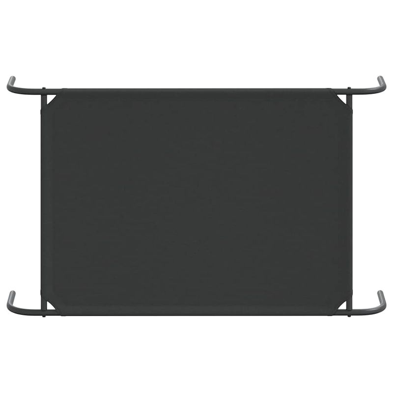 Petshop - Accesorii petshop - Culcusuri si custi - Culcusuri si saltele - Pat inaltat pentru caini negru tesatura Oxford și otel, mărime 110x65 cm - Infinity.ro