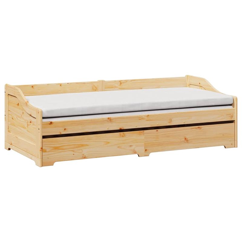 Casa si Gradina - Mobilier - Paturi si accesorii - Paturi - Pat de zi cu caut fara saltea „IRUN” 90x200 cm - Infinity.ro