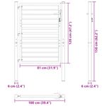 Casa si Gradina - Constructii - Usi interior, exterior si garaj - Usi garaj - Poarta de gradina incuiabil neagra 100x120 cm aluminiu - Infinity.ro