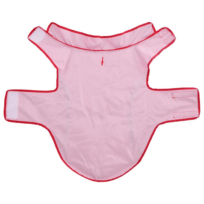 Petshop - Articole imbracaminte - Haine animale - Pelerina de ploaie pentru caini cu benzi reflectorizante 2XL, roșu - Infinity.ro