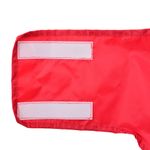 Petshop - Articole imbracaminte - Haine animale - Pelerina de ploaie pentru caini cu benzi reflectorizante 2XL, roșu - Infinity.ro
