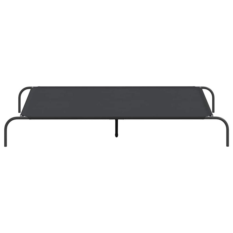 Petshop - Accesorii petshop - Culcusuri si custi - Culcusuri si saltele - Pat inaltat pentru caini negru tesatura Oxford și otel, mărime 150x90 cm - Infinity.ro