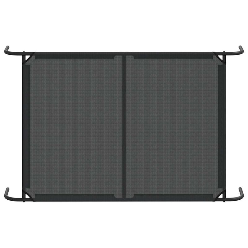 Petshop - Accesorii petshop - Culcusuri si custi - Culcusuri si saltele - Pat inaltat pentru caini negru 130x80x20 cm Textilena si otel - Infinity.ro
