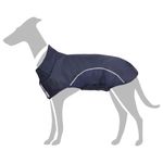 Petshop - Articole imbracaminte - Haine animale - Pelerina de ploaie pentru caini cu benzi reflectorizante XXS, bleumarin - Infinity.ro