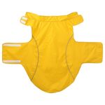 Petshop - Articole imbracaminte - Haine animale - Pelerina de ploaie pentru caini cu benzi reflectorizante 4XL, galben - Infinity.ro