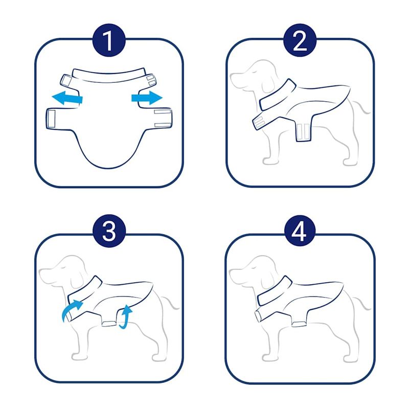 Petshop - Articole imbracaminte - Haine animale - Pelerina de ploaie pentru caini cu benzi reflectorizante 4XL, galben - Infinity.ro