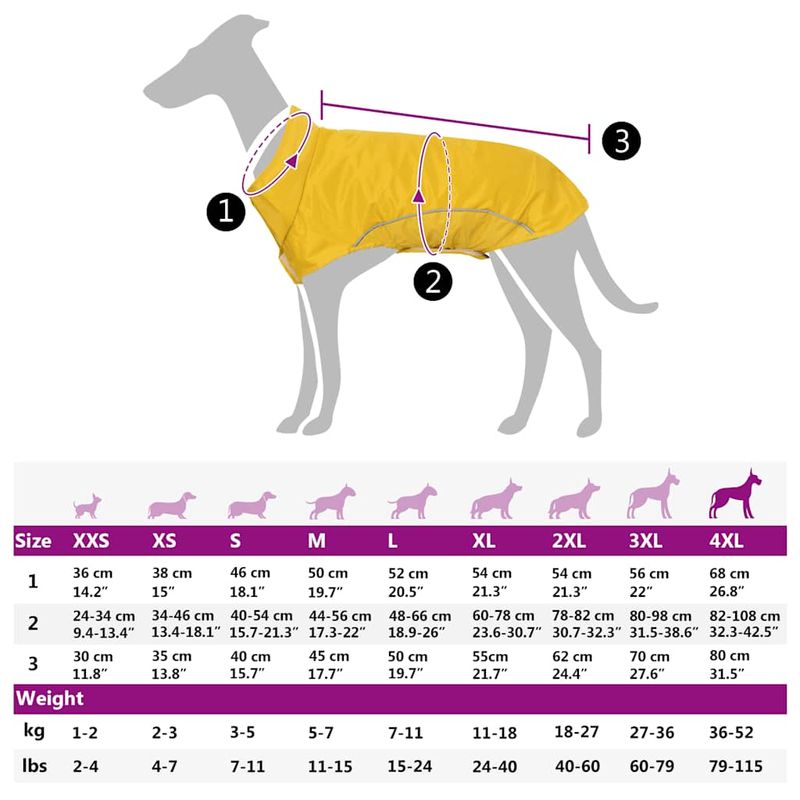 Petshop - Articole imbracaminte - Haine animale - Pelerina de ploaie pentru caini cu benzi reflectorizante 4XL, galben - Infinity.ro