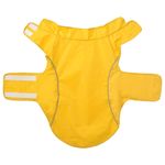 Petshop - Articole imbracaminte - Haine animale - Pelerina de ploaie pentru caini cu benzi reflectorizante 2XL, galben - Infinity.ro