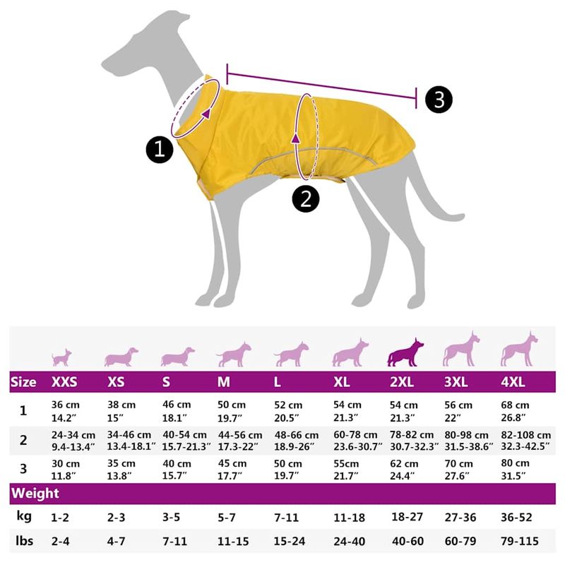 Petshop - Articole imbracaminte - Haine animale - Pelerina de ploaie pentru caini cu benzi reflectorizante 2XL, galben - Infinity.ro