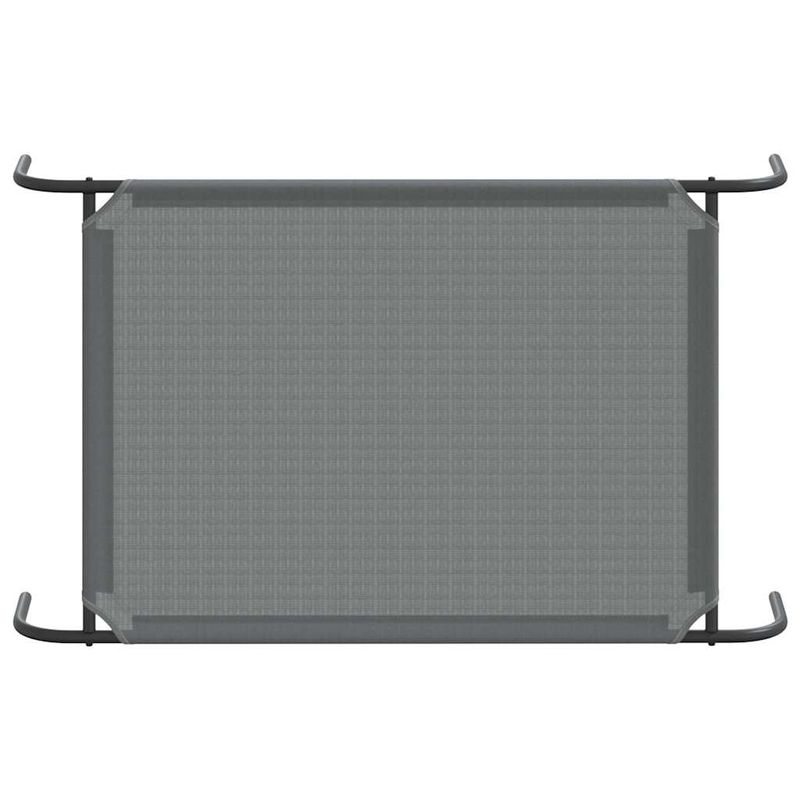 Petshop - Accesorii petshop - Culcusuri si custi - Culcusuri si saltele - Pat inaltat pentru caini gri 110x65x20 cm Textilena si otel - Infinity.ro