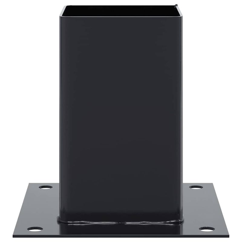 Casa si Gradina - Gradina si terasa - Garduri, panouri si accesorii - Baze de stalp patrate 12 buc Antracit Otel acoperit cu pulbere, mărime 91x91 mm - Infinity.ro