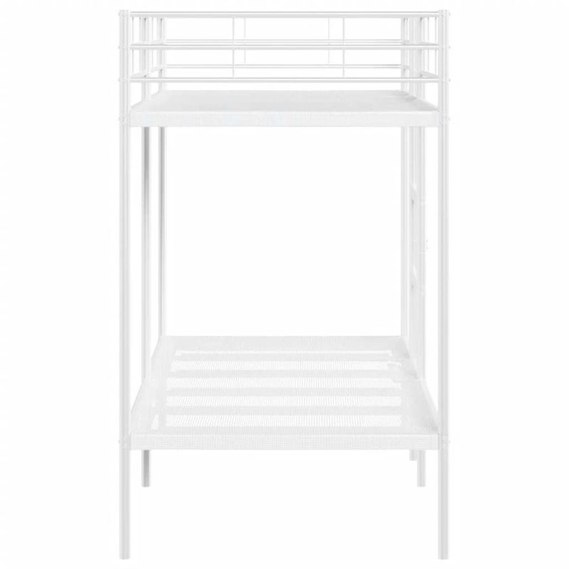 Casa si Gradina - Mobilier - Paturi si accesorii - Paturi - Pat supraetajat fara saltea alb 90x190 cm otel - Infinity.ro