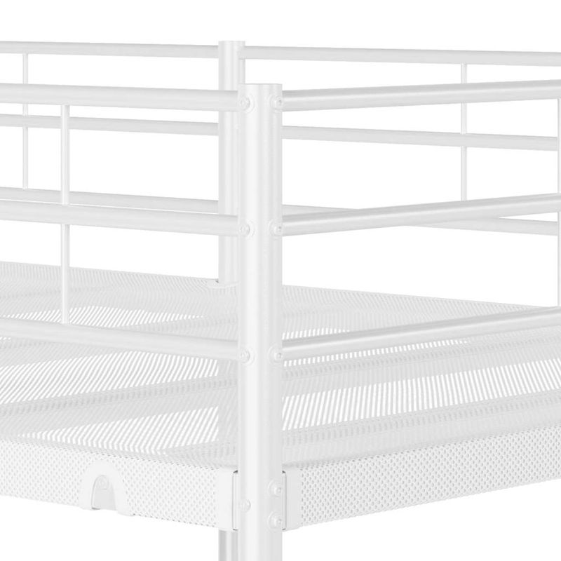 Casa si Gradina - Mobilier - Paturi si accesorii - Paturi - Pat supraetajat fara saltea alb 90x190 cm otel - Infinity.ro