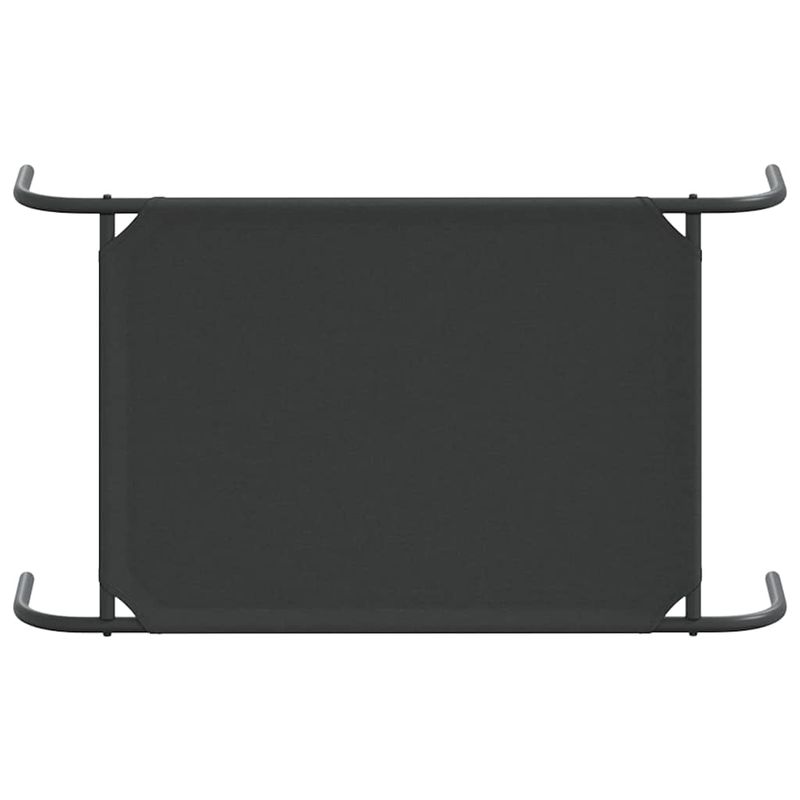 Petshop - Accesorii petshop - Culcusuri si custi - Culcusuri si saltele - Pat inaltat pentru caini negru tesatura Oxford și otel, mărime 90x50 cm - Infinity.ro