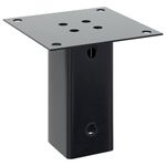 Casa si Gradina - Gradina si terasa - Garduri, panouri si accesorii - Baze de stalp patrate 12 buc Antracit Otel acoperit cu pulbere, mărime 71x71 mm - Infinity.ro