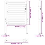 Casa si Gradina - Constructii - Usi interior, exterior si garaj - Usi garaj - Poarta de gradina incuiabil neagra 100x100 cm aluminiu - Infinity.ro