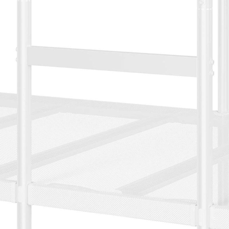 Casa si Gradina - Mobilier - Paturi si accesorii - Paturi - Pat supraetajat fara saltea alb 80x200 cm otel - Infinity.ro