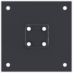 Casa si Gradina - Gradina si terasa - Garduri, panouri si accesorii - Baze stalp patrate 12 buc Antracit Otel acoperit cu pulbere, mărime 51x51 mm - Infinity.ro