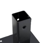 Casa si Gradina - Gradina si terasa - Garduri, panouri si accesorii - Baze stalp patrate 12 buc Antracit Otel acoperit cu pulbere, mărime 51x51 mm - Infinity.ro