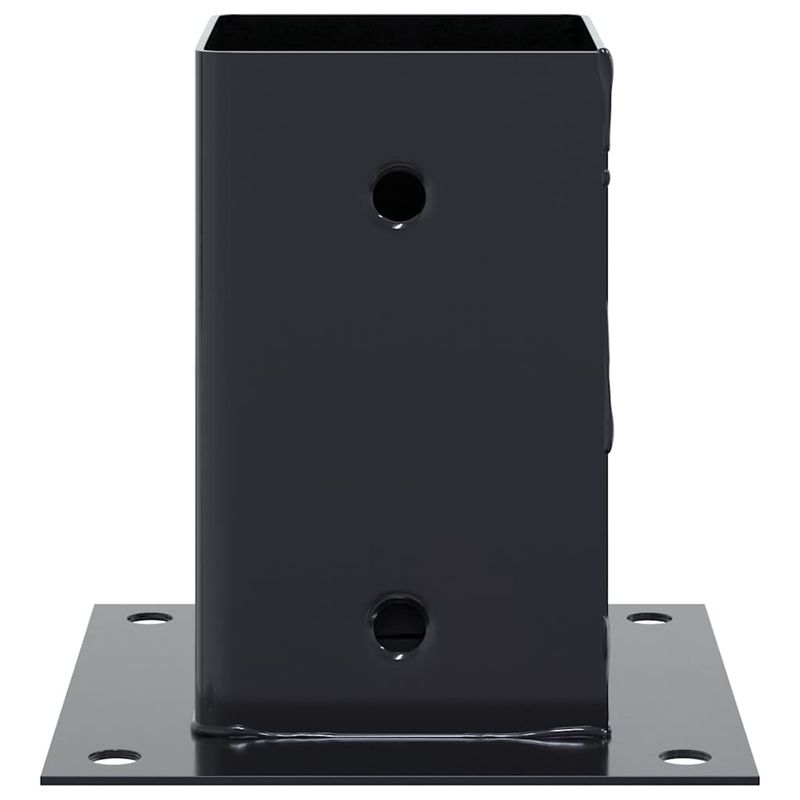 Casa si Gradina - Gradina si terasa - Garduri, panouri si accesorii - Baze stalp patrate 4 buc Antracit Otel acoperit cu pulbere, mărime 91x91 mm - Infinity.ro