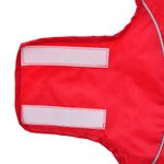 Petshop - Articole imbracaminte - Haine animale - Pelerina de ploaie pentru caini cu benzi reflectorizante rosu M - Infinity.ro