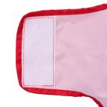 Petshop - Articole imbracaminte - Haine animale - Pelerina de ploaie pentru caini cu benzi reflectorizante rosu M - Infinity.ro